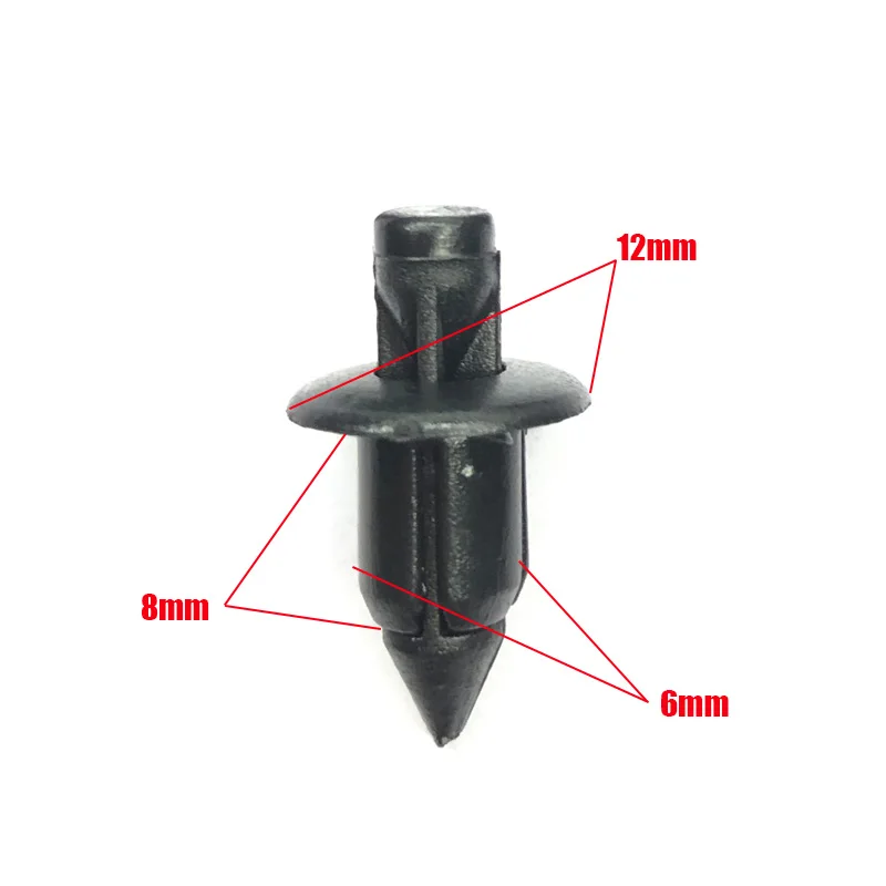 20/50Pcs Universal Car Fairing Rivet Setting Panel Fastener Clips 6mm 7mm 8mm Plastic Push Pin |