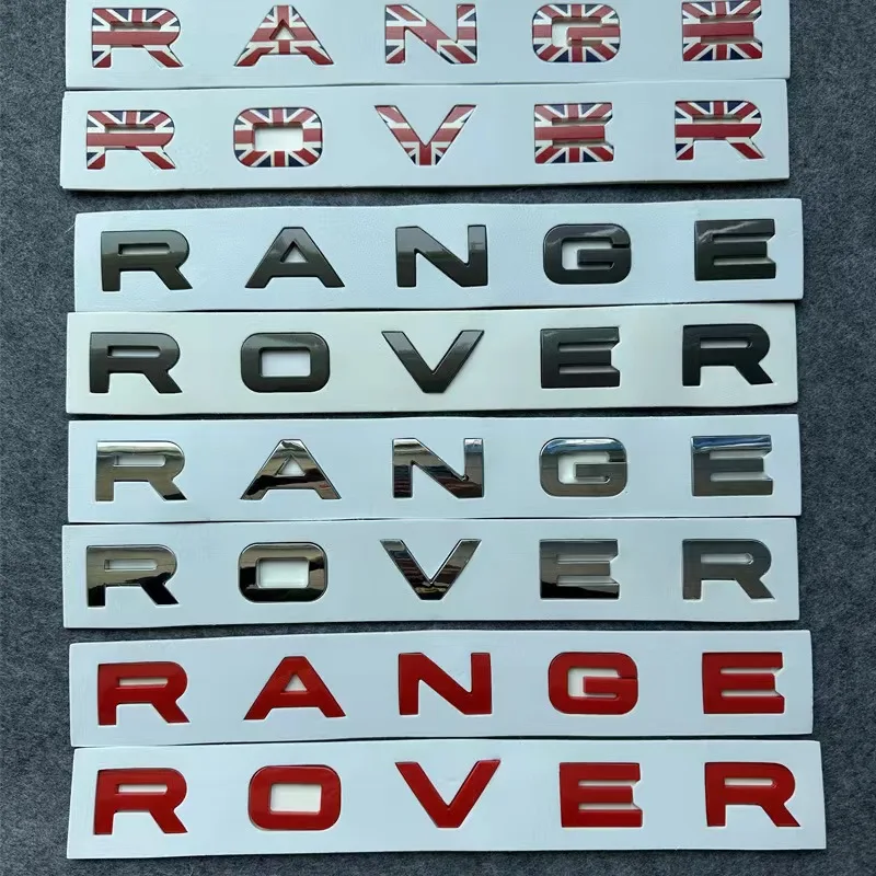 

3d-эмблема для передней капоты автомобиля Land Rover, черно-красная