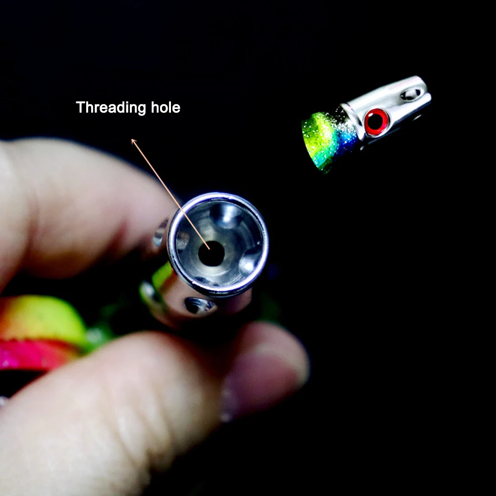 

Bait Fishing Lures 16.5cm 55g Accessories Alloy Octopus Parts Plastic Replacement Strong Treble Hook Garden Durable