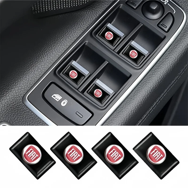 10/20/50 шт. наклейки на руль автомобиля сделай сам значок FIAT аксессуары для Fiat 500 500X