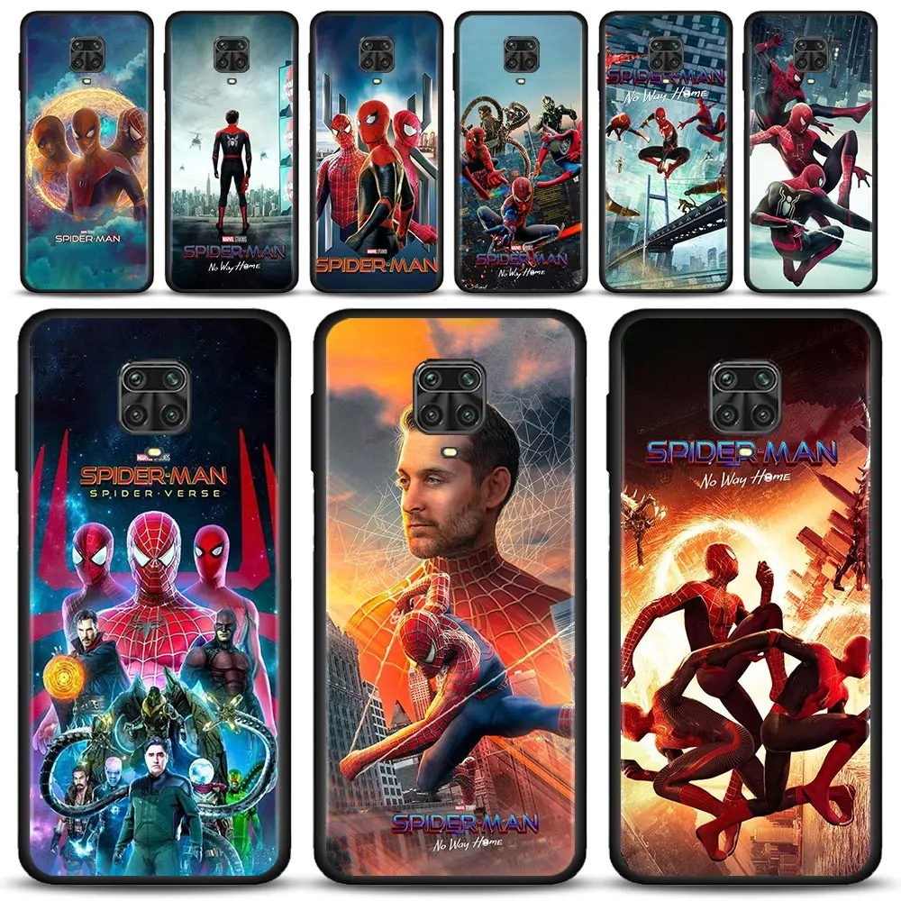 Для Xiaomi Redmi Note 11 10 9 8 7 Pro Max 9T 8T 9S чехол для 9C 9A 8A 7A Marvel Человек-паук 3 поколения No Way Home |