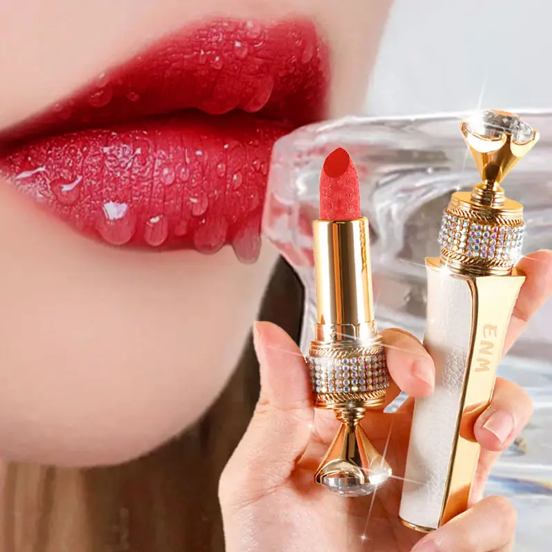 

Brand Lipstick High Quality Velvet Waterproof Lip Makeup 6 Brilliant Colors Lasting Charming Not Easy To Fade Cosmetics Gift