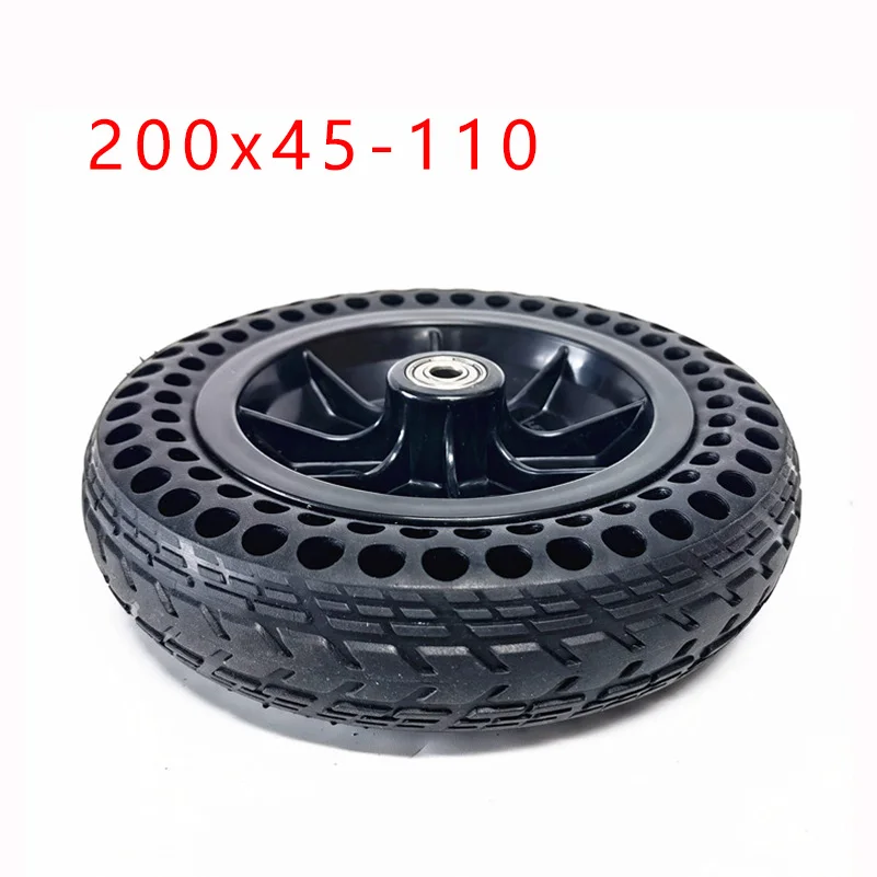 

Solid Tire 8 Inch 8X1 1/4 200x45-110 With Hub Wheel For Electric Scooter Wheelchair Non-Pneumatic Honeycomb Inner Diameter 8mm
