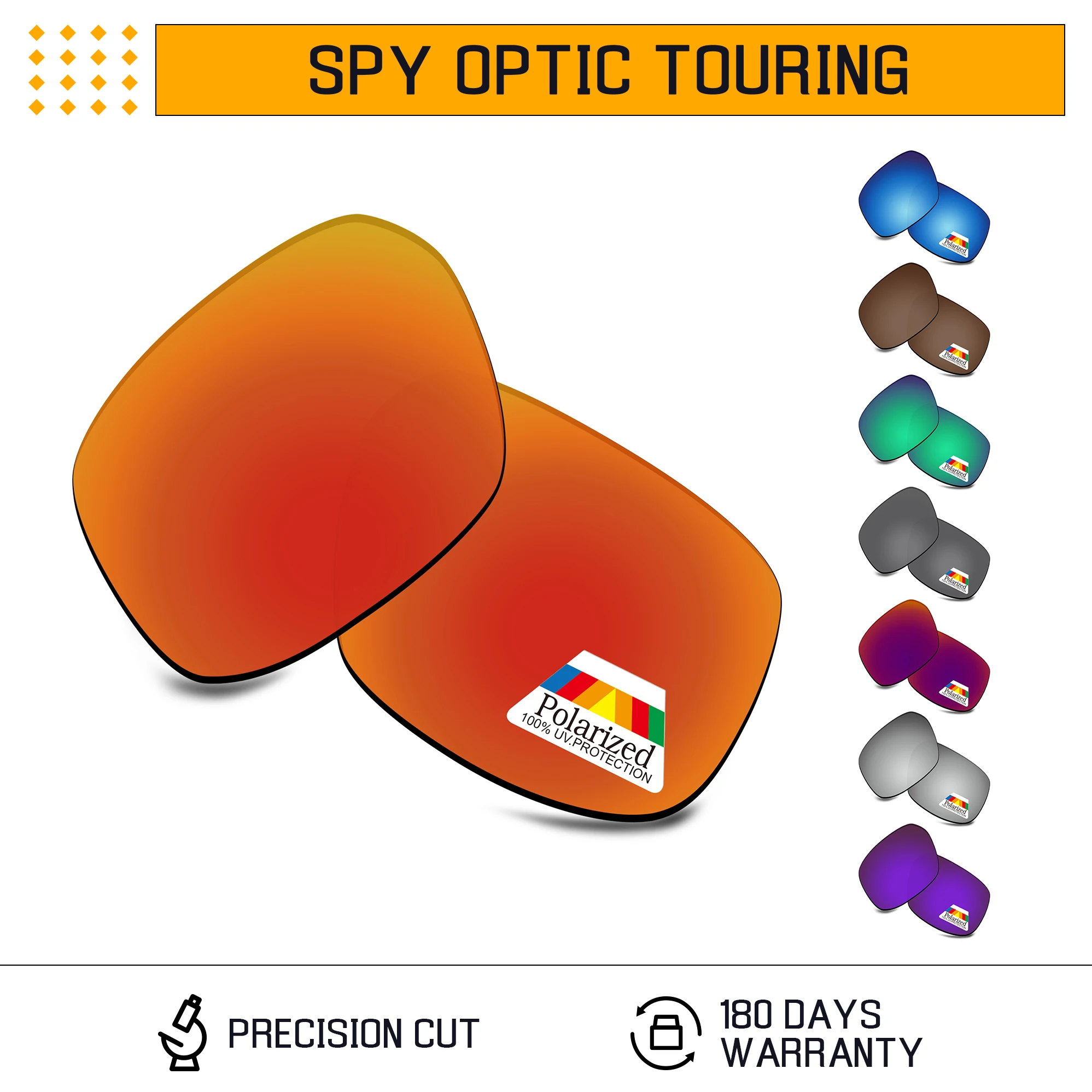 Фото Сменные поляризационные линзы Bwake для оправы солнцезащитных очков Spy Optic Touring — несколько вариантов