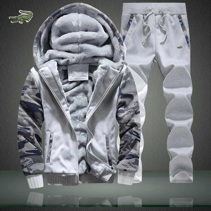 2023 Winter Hoodie Sets Men Fashion Camouflage Hoodies Cartelo Brand Pants Casual Jogger Suit Tracksuit Sweatshirt Men Pullove