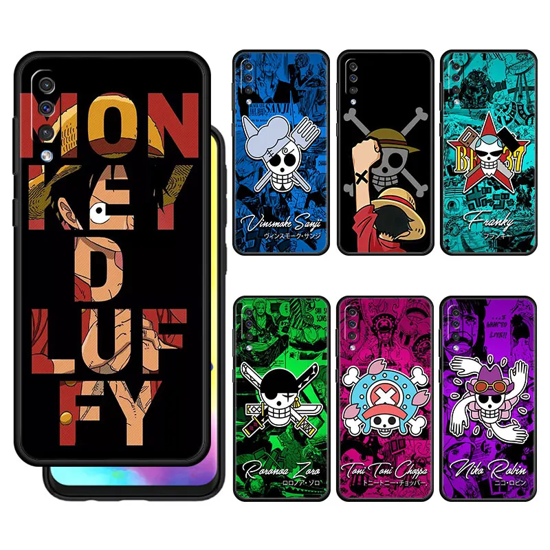 

Phone Case For Samsung Galaxy A50 A30 A70 Cover for MOTO G60 G30 G9Play for Nokia G10 X10 Capa Japan Anime One Piece LOGO