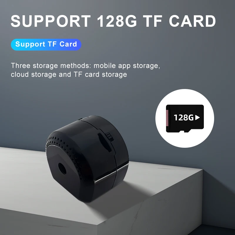 Tuya Smart Mini Wireless WiFi 1000mAh Battery Powered 1080P HD Night Version CCTV Security Camera with Micriphone No Speaker |