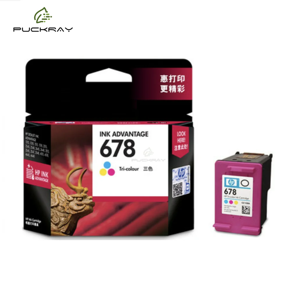 

Original HP 678 printer ink cartridge black color ink cartridge deskjet 2648 4518 3548 1518 1018 4648 2548 3515 2515 3547