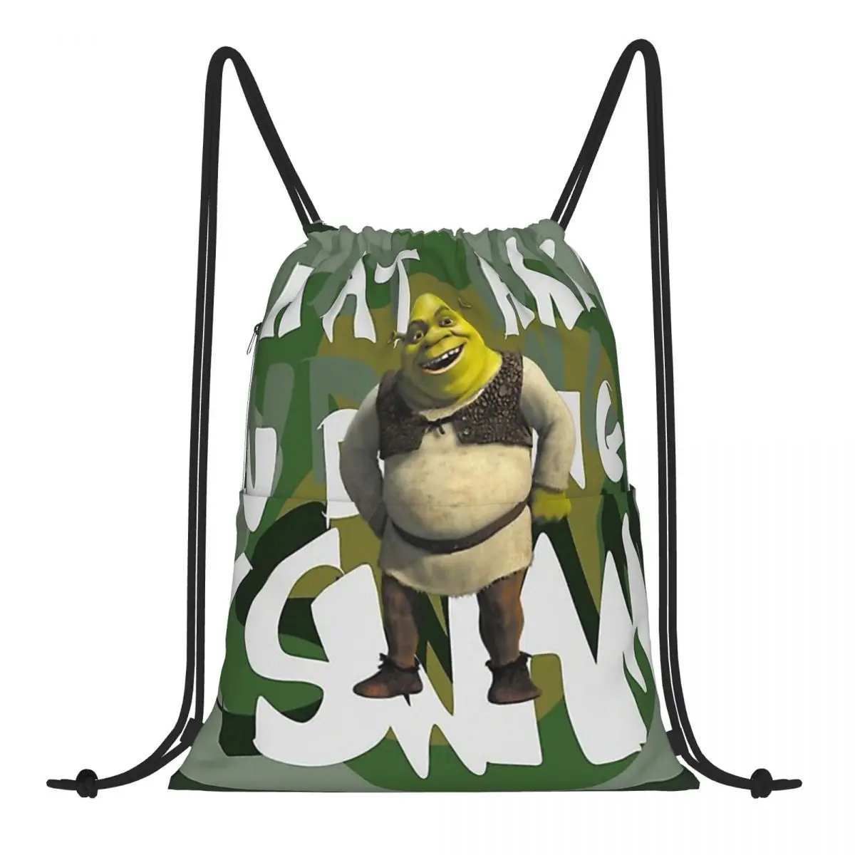 

Что вы делаете в моем болотке Шрек зеленый Шрек комедийный фильм для студентов Повседневный складной рюкзак женский для спортзала пляжные ...