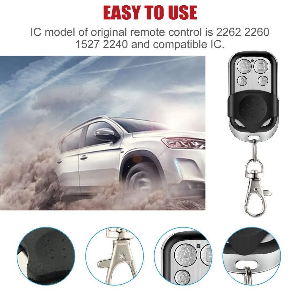 door remote control cloning duplicator key fob a distance remote control 433mhz clone fixed learning code for gate garage door free global shipping