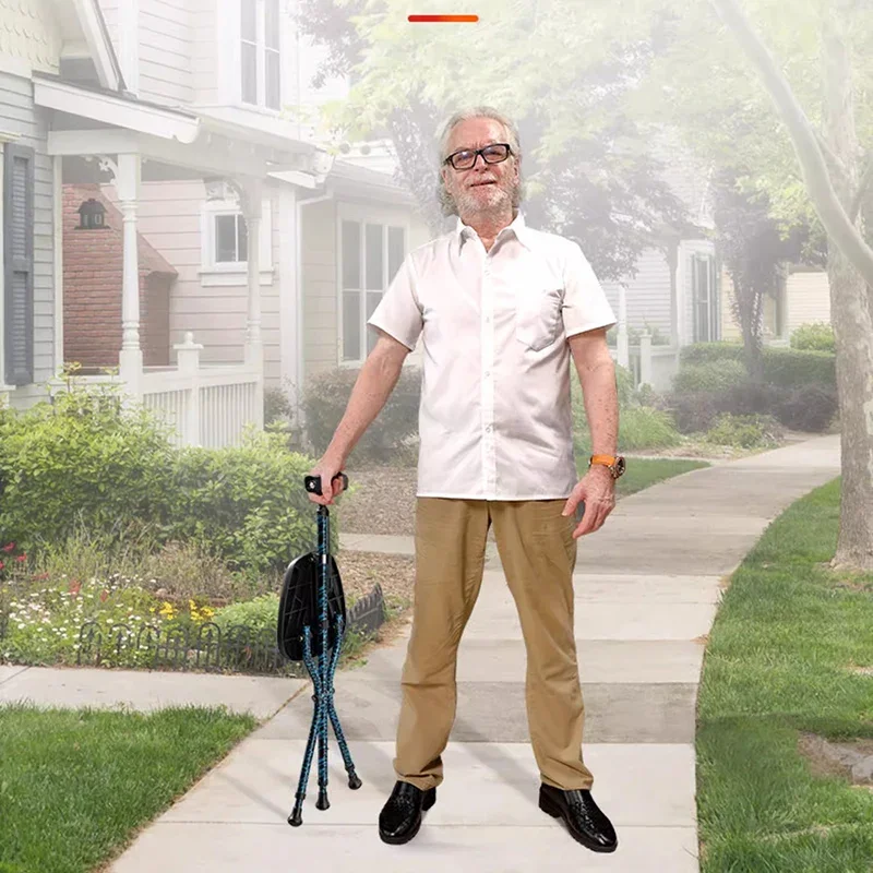 Портативный табурет для пожилых людей сверхлегкий складной из алюминиевого