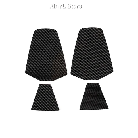 Углеродное волокно, 4 шт., набор наклеек на панель подголовника сиденья UTV для Polaris RZR PRO XP 2021, защита от царапин, прочный