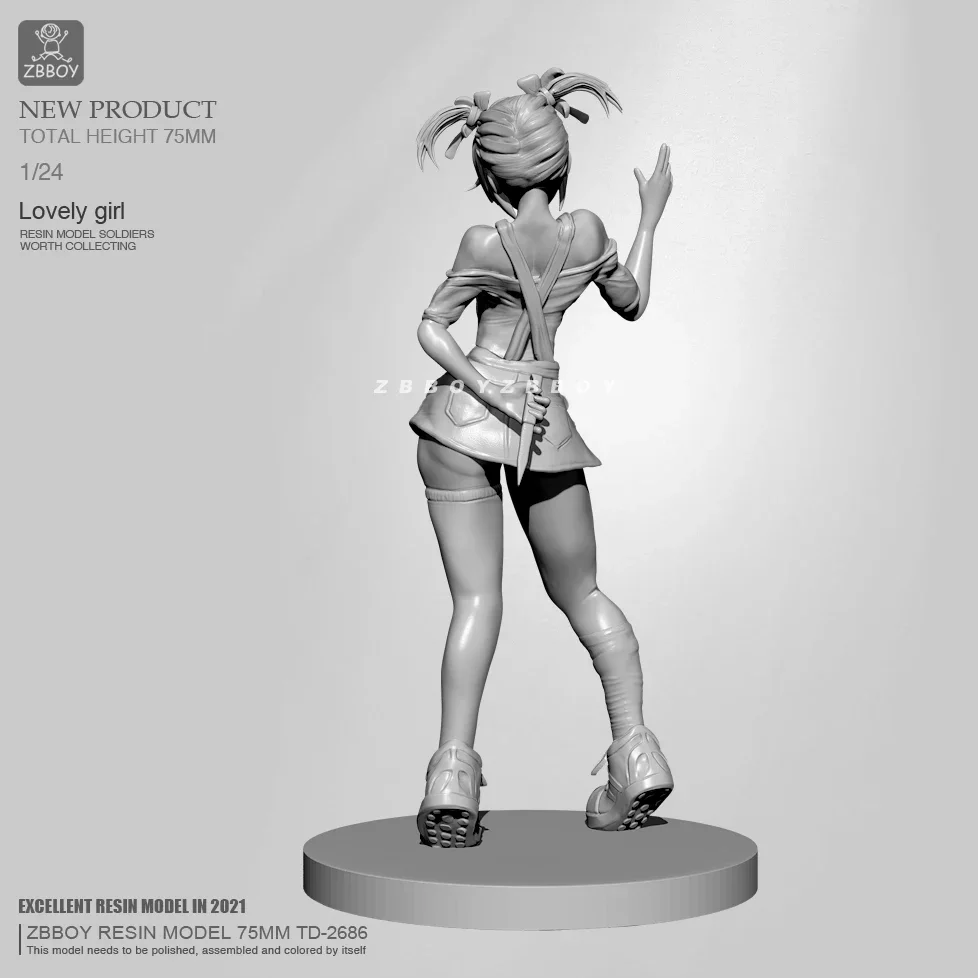 H75 мм Смола модельные наборы DIY фигурка самосборка