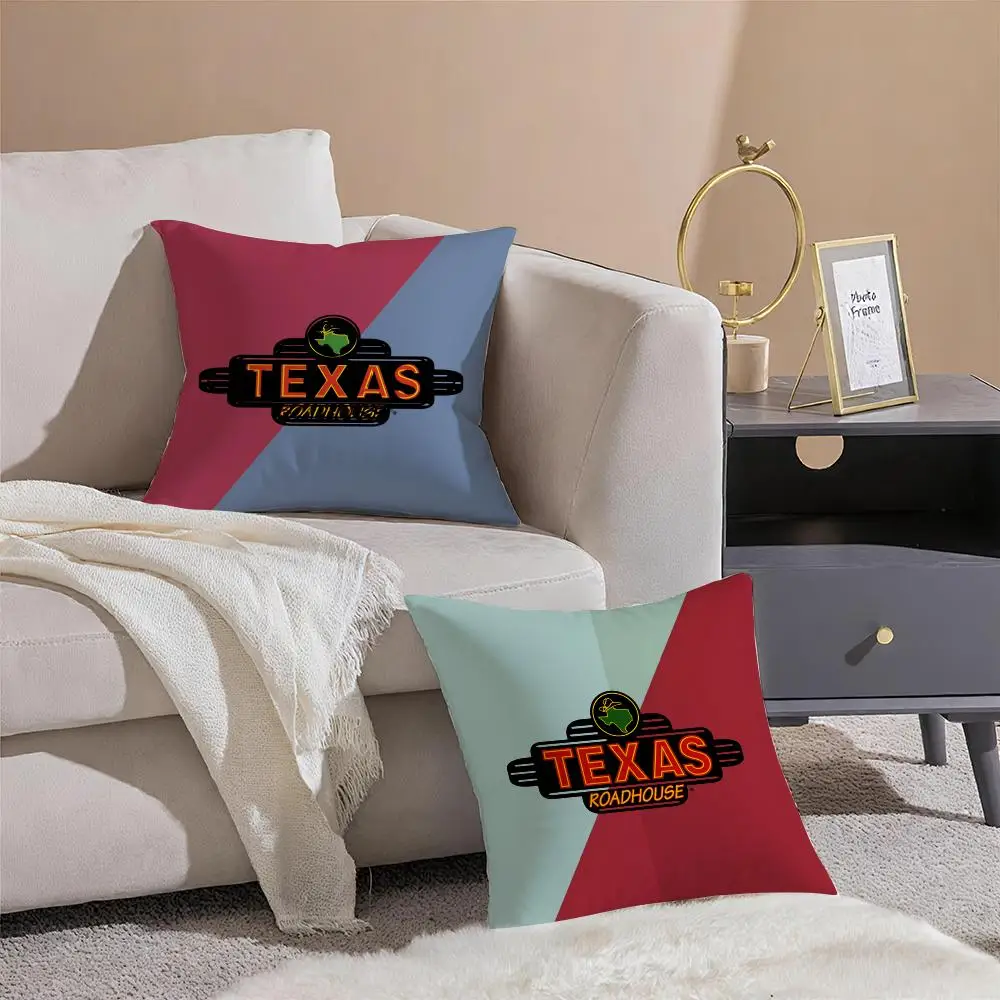 Фото Чехол для подушки Texas Roadhouse, противопыльная наволочка, невидимая молния, шелковистая короткая плюшевая наволочка для дивана №3