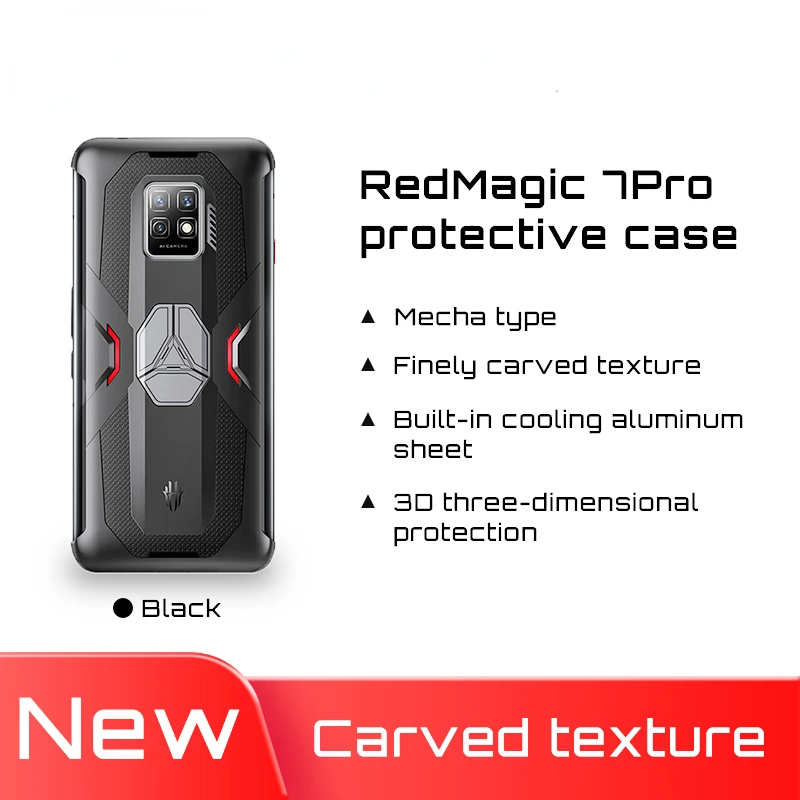 

Защитный чехол Nubia для RedMagic 7 7S Pro, Ультратонкий ударопрочный чехол для RedMagic 7, защитный чехол с теплопроводящей способностью