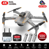 s91 4k drone professional obstacle foldable dual camera rc quadcopter dron fpv 5g wifi with battery propelers helicopter toy