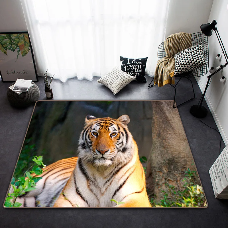 Тигр Animal World лев леопард ковер Зебра напольный коврик для ванной комнаты двери