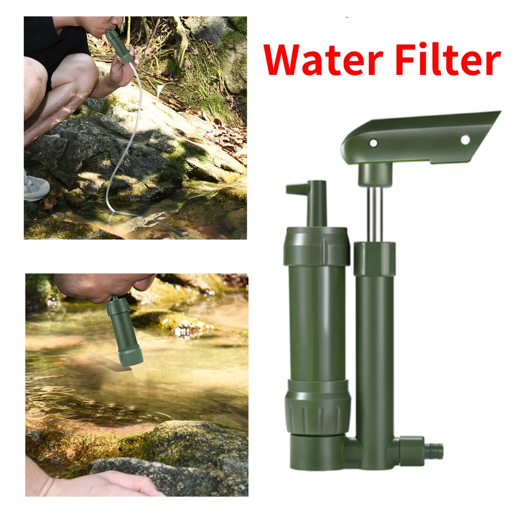 Filtration System Survival 500ml Water Bag Storage Bag Outdoor Camping Adventure