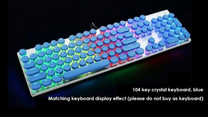 

Keys Layout Low Profile Keycaps Backlit Crystal Edge for Mechanical Keyboard