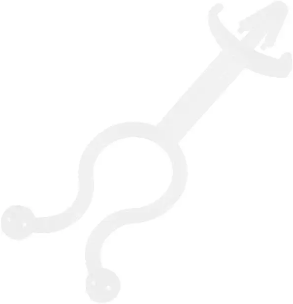 

Tcenofoxy Twist Lock Cable Wire Ties Nylon U Shape Save Place 10mm Dia White 100pcs