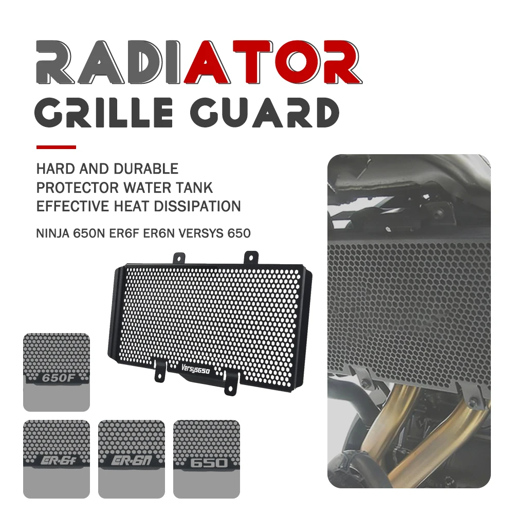 

Motorcycle Radiator Grille Guard Cover Protector For Kawasaki Ninja 650N 650F 2012-2016 Versys 650 2010-2014 ER6F ER6N 2009-2016