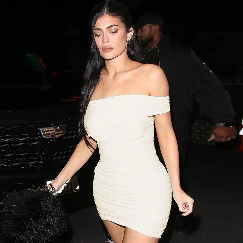 

Женское облегающее мини-платье без рукавов, с открытой спиной и рюшами