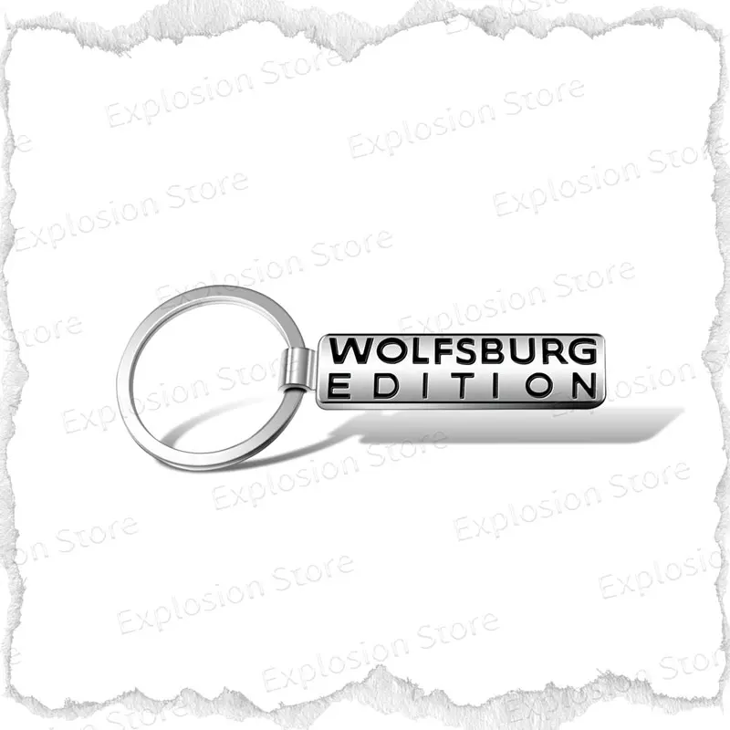

Автомобильный брелок, металлический брелок с логотипом Wolfsburg Edition для VW Golf Polo Tiguan Passat TDI Beetle Jetta