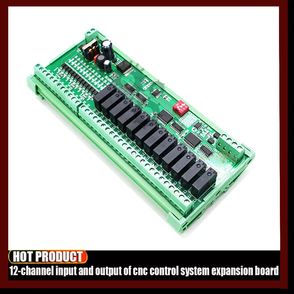Cnc Control System Expansion Board 12 Input And Output For Xc609m Xc709m Xc809m Xc609d Xc709d Xc809d Xc609t Series Controllers