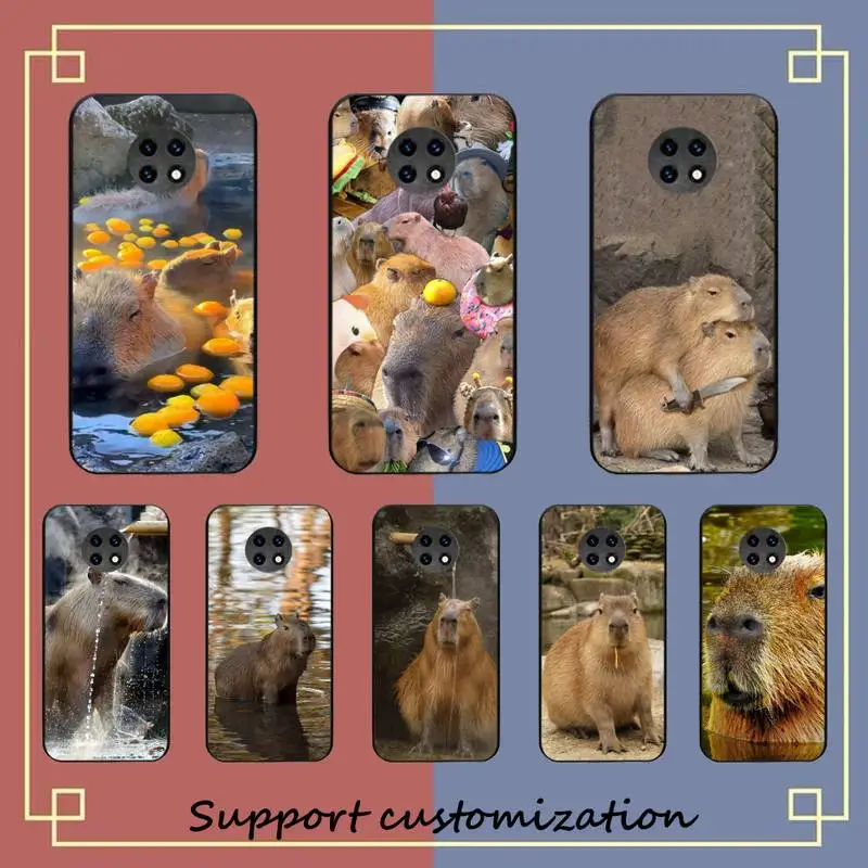 

Animal Funny Capybara Bling Phone Case For Redmi Note 4 X 5 A 6 7 8 Pro T 9 Pro 9S 10 Pro 11 Pro 11S 11Epro PocoM3pro