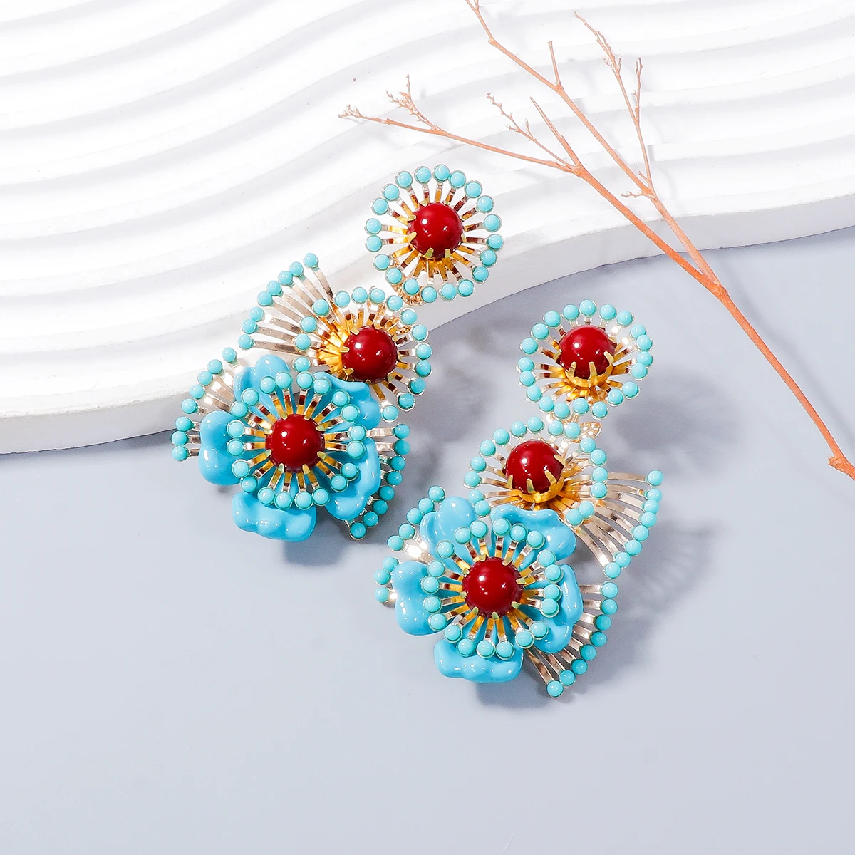 Новинка ZAA богемные Многослойные Длинные серьги-подвески ручной работы с