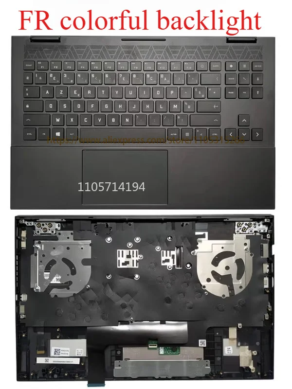 Новая клавиатура с RGB-подсветкой и тачпадом для HP OMEN 15-EK 15-EN TPN-Q236 Q238 Q208, американская раскладка, M00667-001 (art.: 3920dca397f0e) - 3920dca397f0e