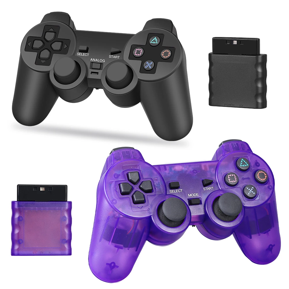 Wireless Controller For Sony Playstation 2 Gamepad Dual Vibration Shock For PS2/PS1 Joypad Joystick Controle USB PC Game Console