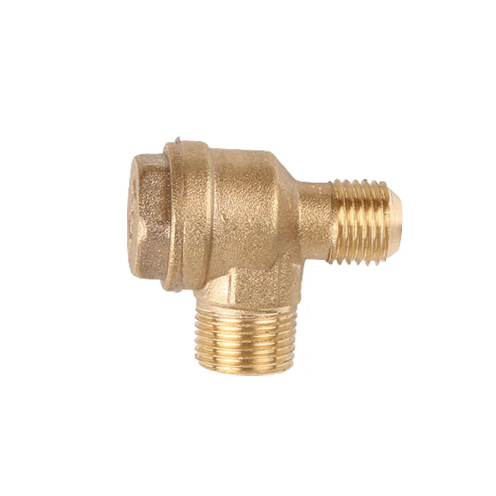 

Air Compressor Check Valve 16x14mm/20x16mm Gold Brass 2-Port Cut-off Valve Connector Tool Pneumatic Tool Accessories