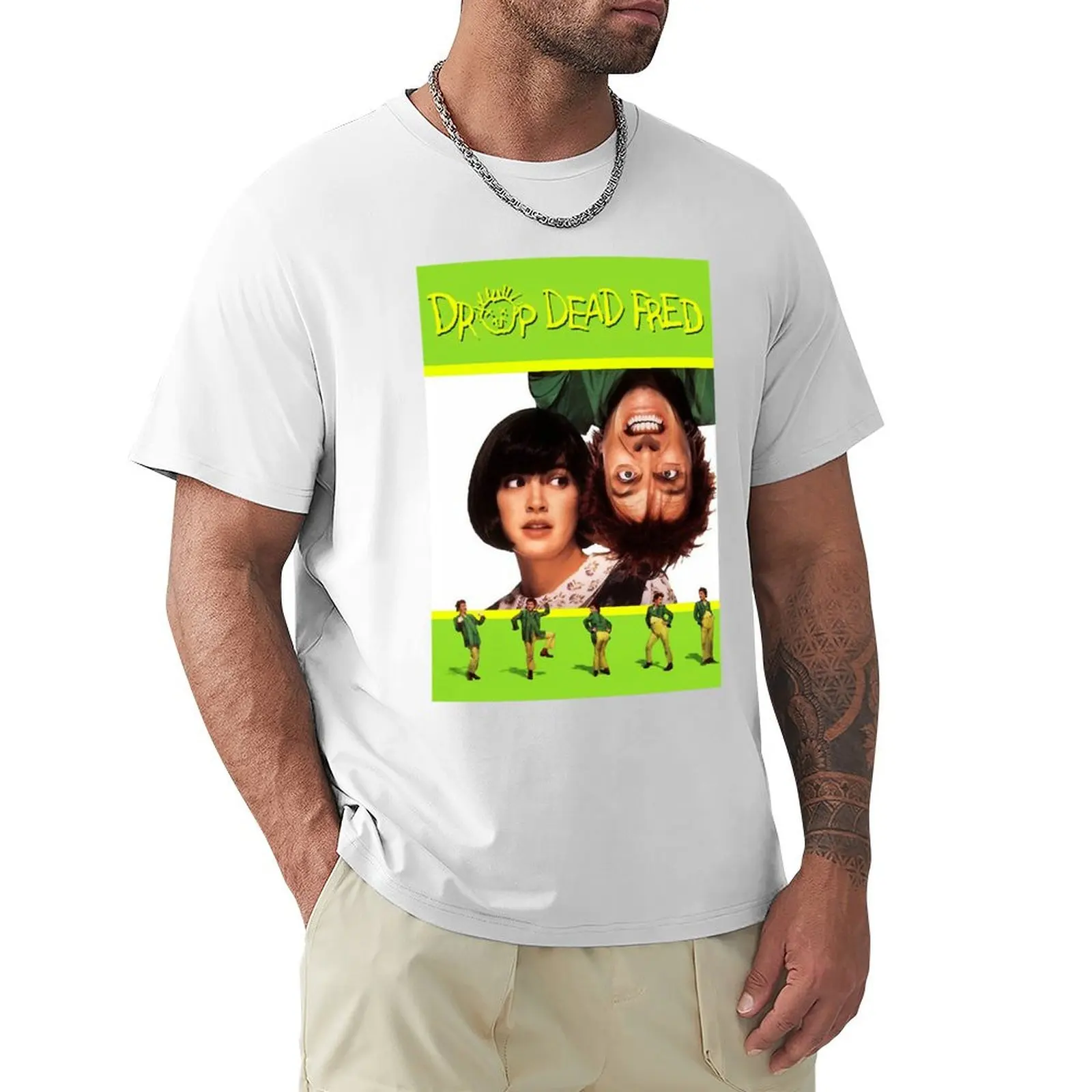 Подарок на годовщину надпись Drop Dead Fred подарки для всех футболка милые топы летние