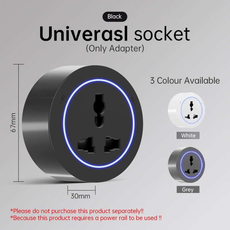 

Настенная розетка-трек с USB Type-C