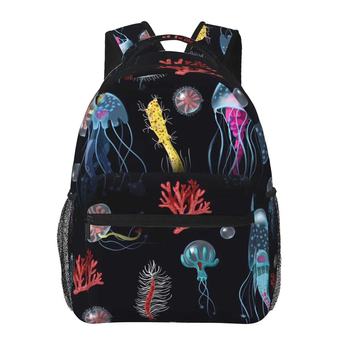 

Men Woman Backpack Jellyfish Corals Seaweed Schoolbag for Female Male 2023 Fashion Bag Student Bookpack
