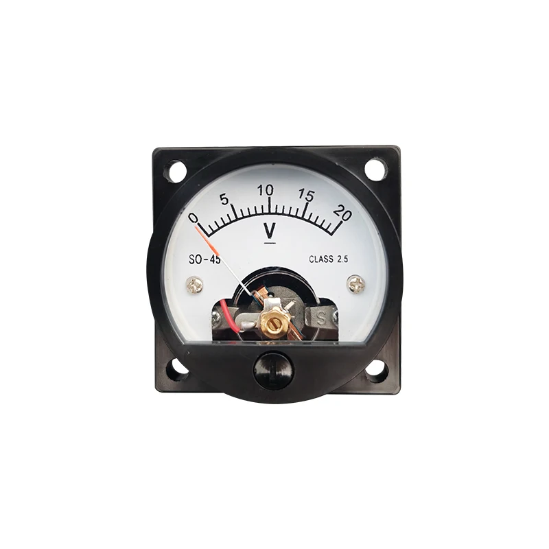 

High Quality Nice Portable Voltmeter DC Ammeter Pointer Analog SO-45 1 PC 47mm X47mm X 45mm DC1A2A3A5A10A15A20A30A