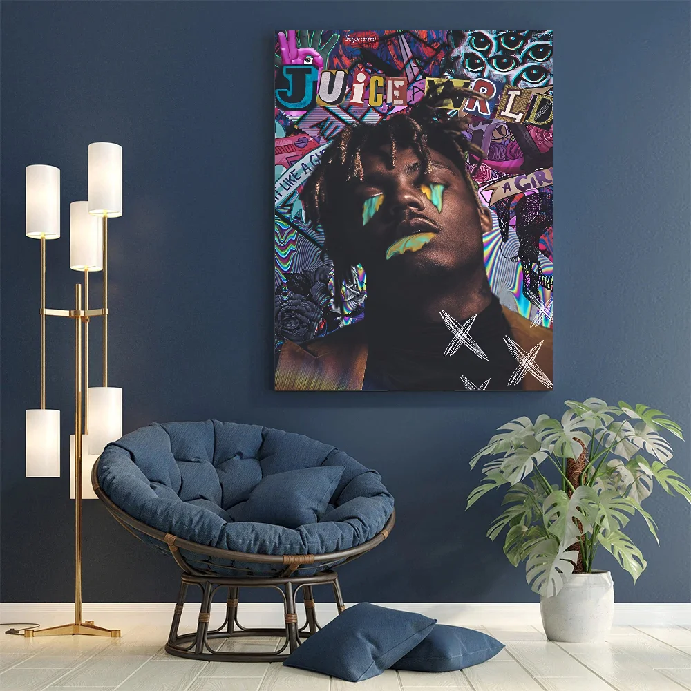 Классические винтажные постеры Juice Wrld винтажный декор для комнаты дома бара кафе