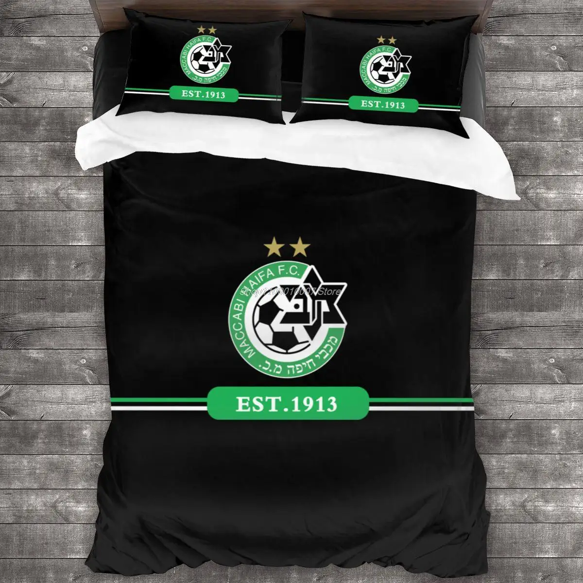 

1913 Maccabi Haifa Fc Bedding Set Single Twin Full Queen King Size Bed Set Aldult Kid Bedroom Duvetcover Sets 3D Print 030