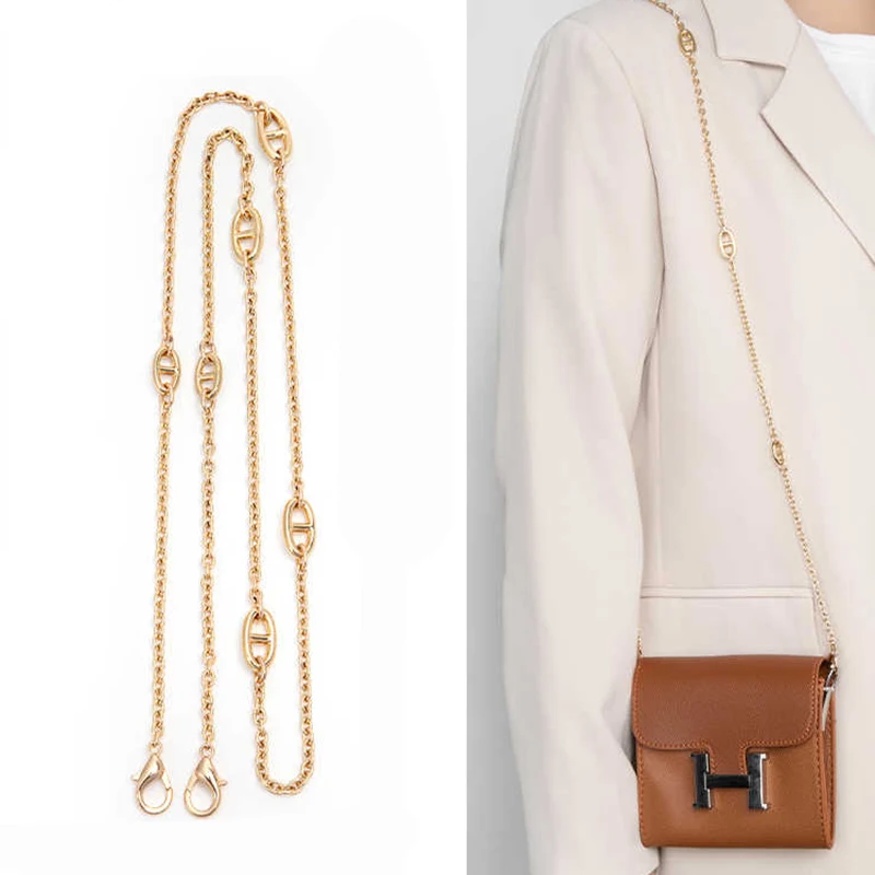 Металлическая цепочка для сумки 110 см