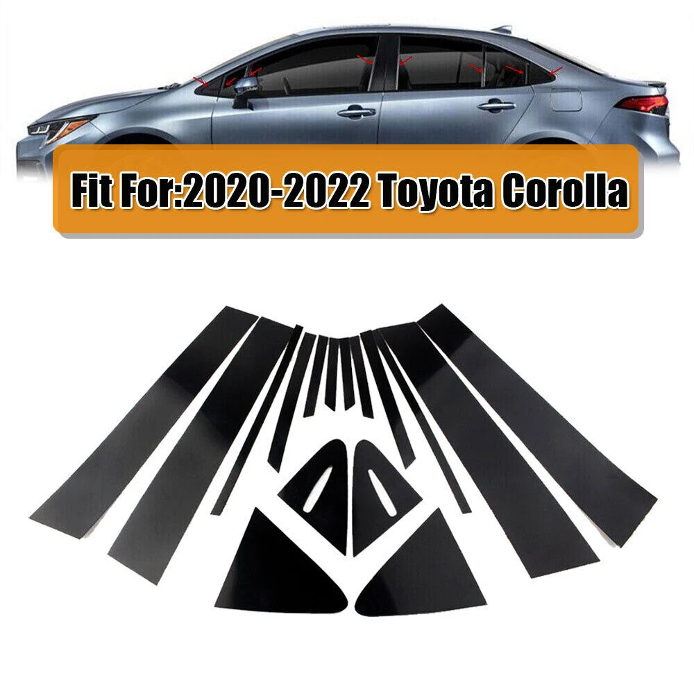 

16 шт., декоративные наклейки на дверь и окно Toyota Corolla 2020-2022