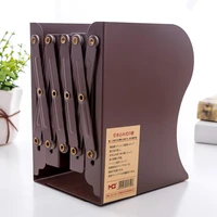 decorative hot sales retractable foldable bookend metal book shelf holder storage rack