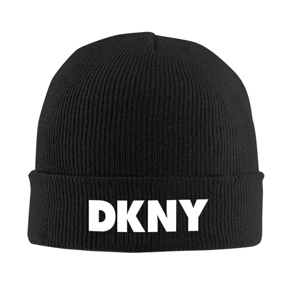 Мягкая акриловая вязаная шапка DKNY для мужчин и женщин теплая зимняя с черепом