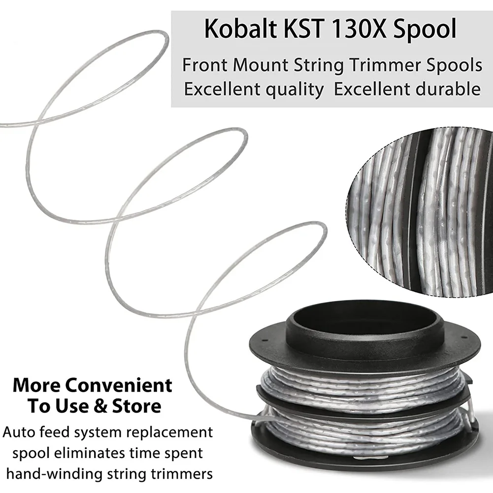 

3 шт. линейная катушка 16 футов 0,08 в катушка триммера для Kobalt 40-Volt KST 130X-06 KST 130X аксессуары для садового триммера