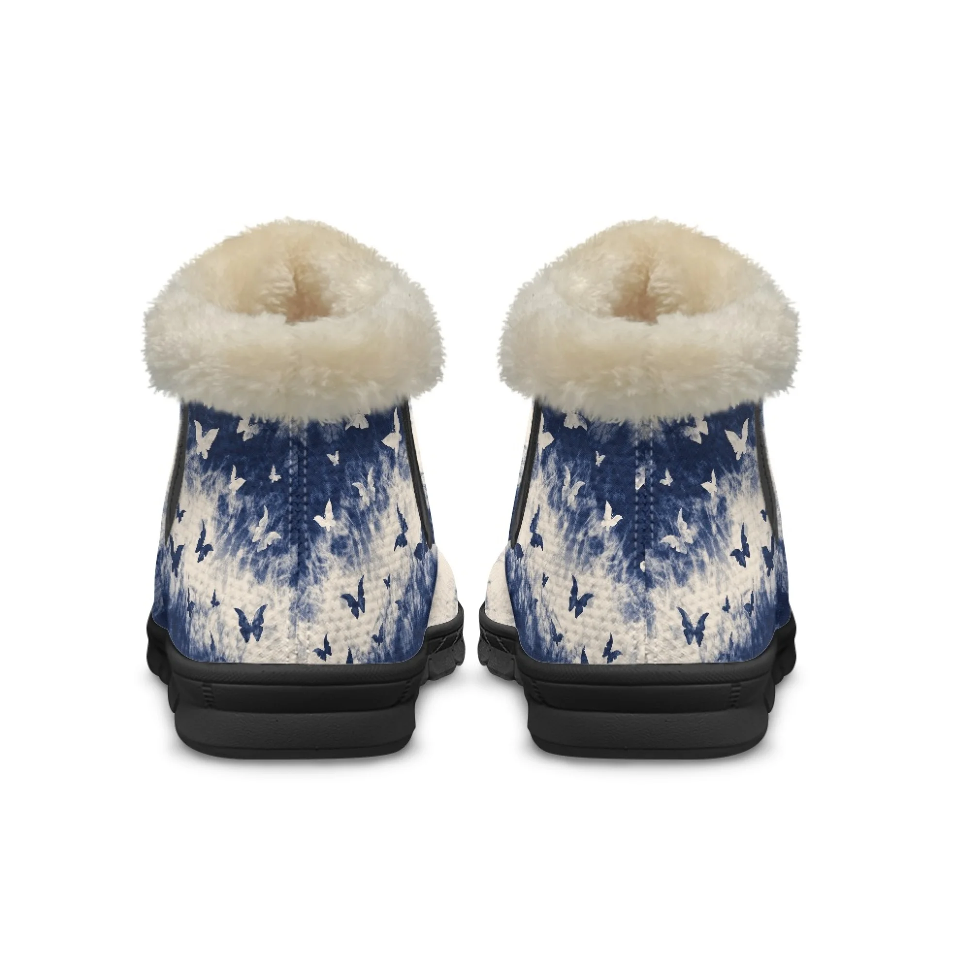 INSTANTARTS/женские зимние ботинки с принтом бабочки повседневная мягкая женская