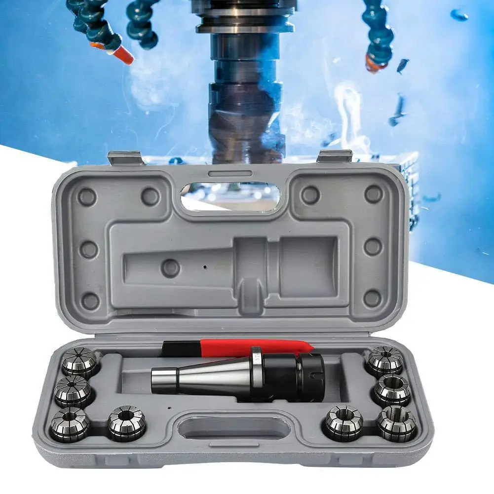 1 компл. NT40-ER32 держатель цангового патрона + 8 шт. цанга ER32 ключ для фрезерного с ЧПУ