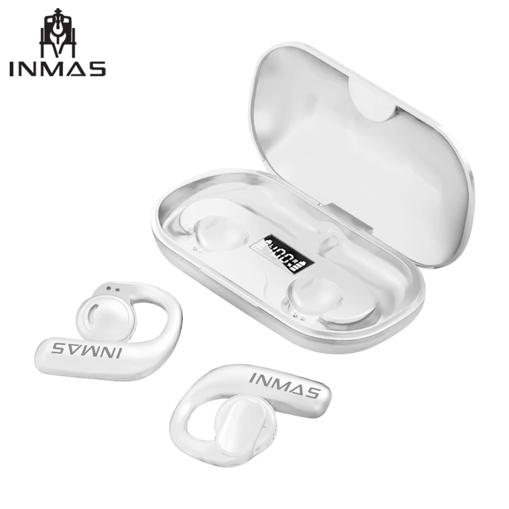 

Noise Cancelling Tws Earbuds 9d Stereo With Mic Bone Conduction Headphones Digital Display Power Waterproof Earphones