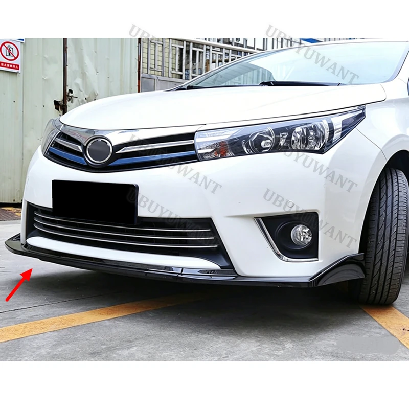 Для Toyota Corolla 2014-2017: Накладка на передний бампер, сплиттеры, обвес, защитные накладки, декоративные элементы (art.: 3920da82bfb09) - 3920da82bfb09