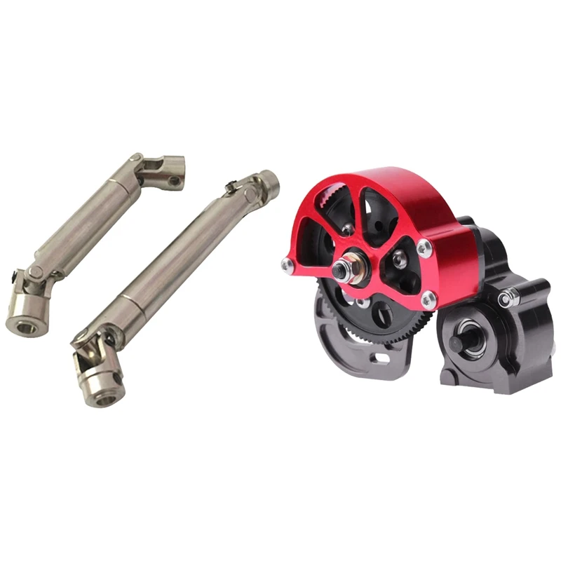 

Запчасти для автомобиля RC 3 шт.: стальной приводной вал Scx10 2 шт. с Cvd 110-155 мм и коробка передач 1 шт. со стальным набором шестерен