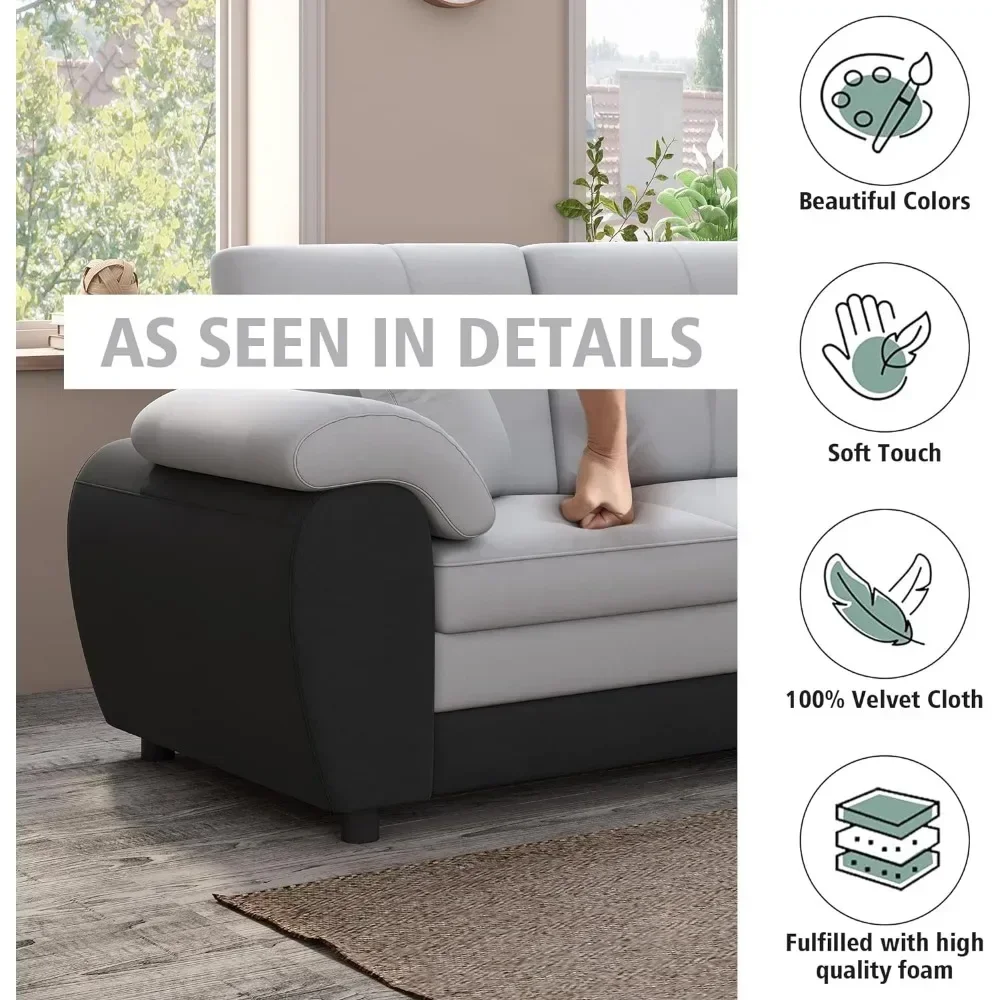 Диван 3 места Честерфилд в велюре с отделкой из ПУ диван современный мир прошлого